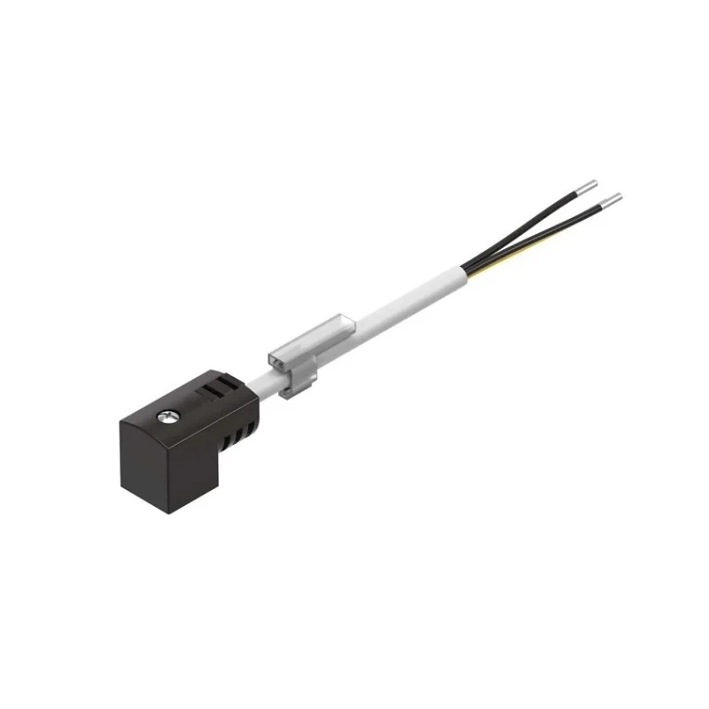 Festo Cable Lead for Use With Valves with EB Solenoid Coil, Angled Socket Connection, 2.5m Length KMEB-1-24-2.5-LED