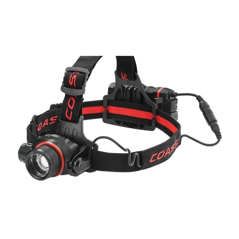 Coast Rechargeable LED Head Torch 800 lm Luminous Flux Aluminium Housing IPX4 Weather Resistant HL8R
