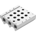 Festo Manifold Base 3 Station G 1/8 Port Aluminium Alloy VABM-L1-10S-G18-3