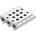 Festo Manifold Base 3 Station G 1/8 Port Aluminium Alloy VABM-L1-10S-G18-3
