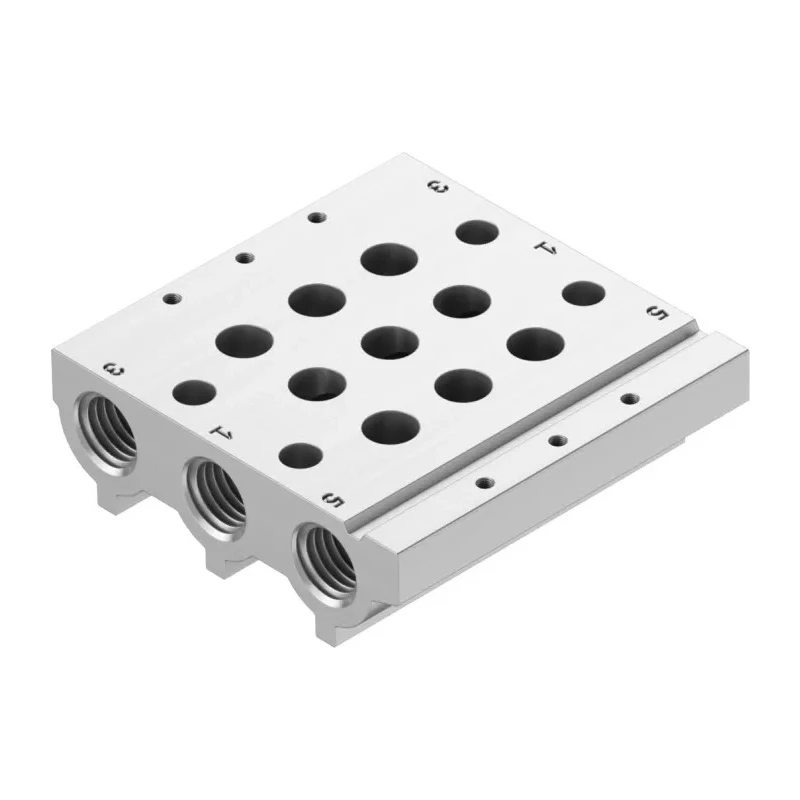 Festo Manifold Base 3 Station G 1/8 Port Aluminium Alloy VABM-L1-10S-G18-3