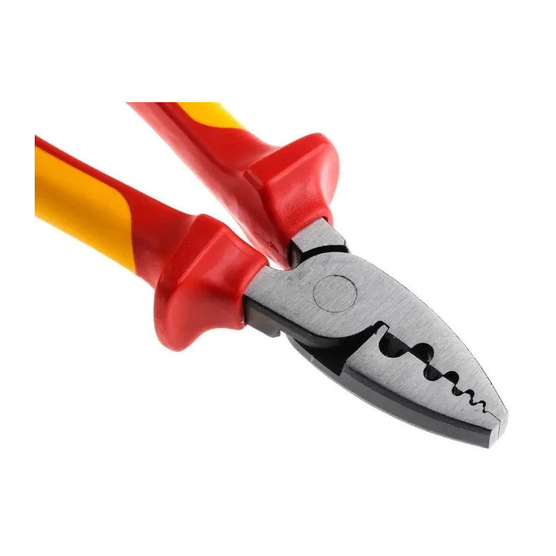 RS PRO Crimp Tool for Wire End Sleeves 180mm Length Adjustable Ratchet VDE 1000V 16 mm² Maximum Wire Size 136-6974