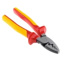 RS PRO Crimp Tool for Wire End Sleeves 180mm Length Adjustable Ratchet VDE 1000V 16 mm² Maximum Wire Size 136-6974