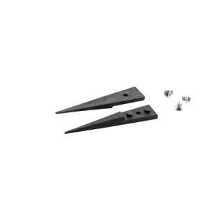 ideal-tek Carbon Fibre Polyetheretherketone Fine, Straight, Pointed ESD Safe Tweezer Tips 40mm A3CP