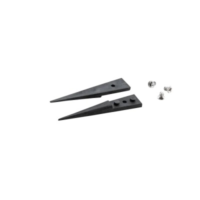 ideal-tek Carbon Fibre Polyetheretherketone Fine, Straight, Pointed ESD Safe Tweezer Tips 40mm A3CP