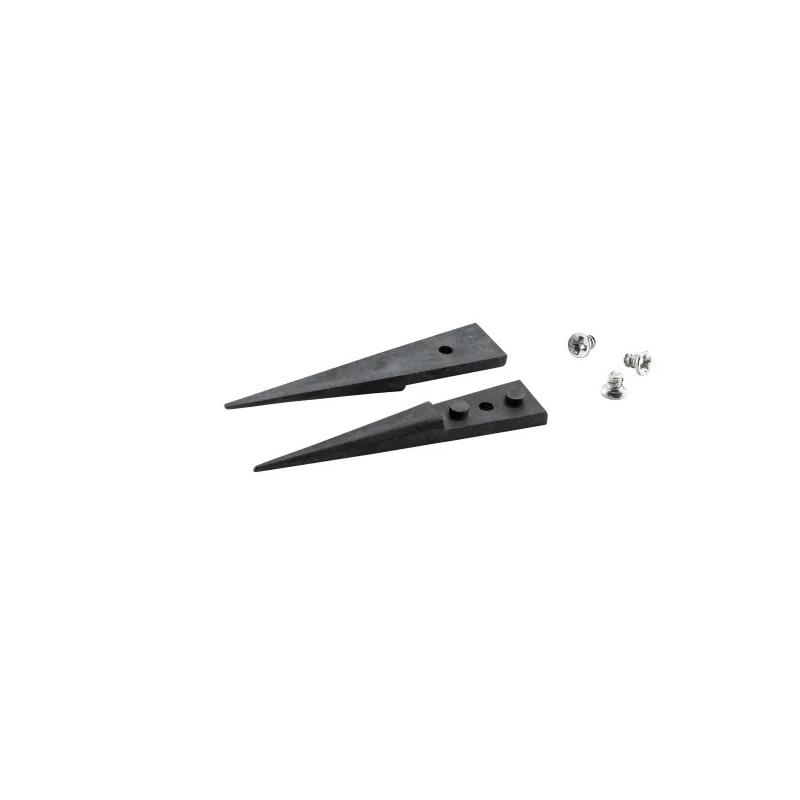 ideal-tek Carbon Fibre Polyetheretherketone Fine, Straight, Pointed ESD Safe Tweezer Tips 40mm A3CP