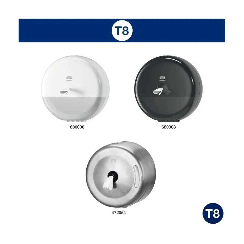 Tork Toilet Roll 6 Rolls of 1150 Sheets, 2 Ply, 44 mm Core Diameter, 199 mm Roll Diameter, SmartOne Series 472242
