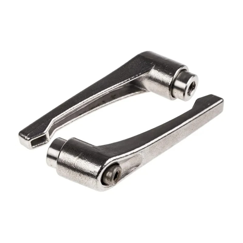RS PRO Stainless Steel Clamping Lever, Female Thread M10 x 92 mm, Polished Handle 144-3601