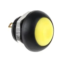 RS PRO Push Button Switch Momentary Panel Mount SPST Yellow LED IP67 50 V dc 250 V ac 144-4358