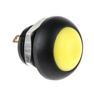 RS PRO Push Button Switch Momentary Panel Mount SPST Yellow LED IP67 50 V dc 250 V ac 144-4358