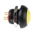 RS PRO Push Button Switch Momentary Panel Mount SPST Yellow LED IP67 50 V dc 250 V ac 144-4358