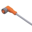 ifm electronic Female 4 Way M12 to 4 Way Unterminated Sensor Actuator Cable 2m Polyurethane Jacket Grey EVW004