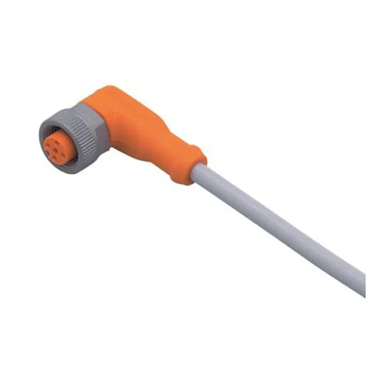 ifm electronic Female 4 Way M12 to 4 Way Unterminated Sensor Actuator Cable 2m Polyurethane Jacket Grey EVW004