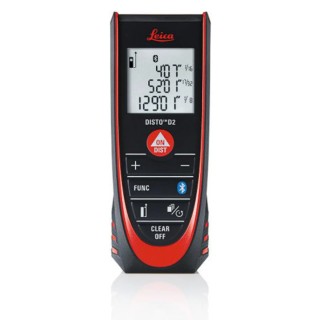 Leica Laser Measure 100 m Range, ±1.5 mm Accuracy, Bluetooth, IP54 Rated D2BT