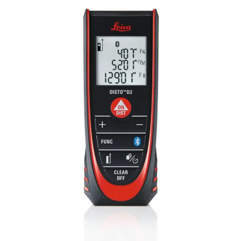 Leica Laser Measure 100 m Range, ±1.5 mm Accuracy, Bluetooth, IP54 Rated D2BT