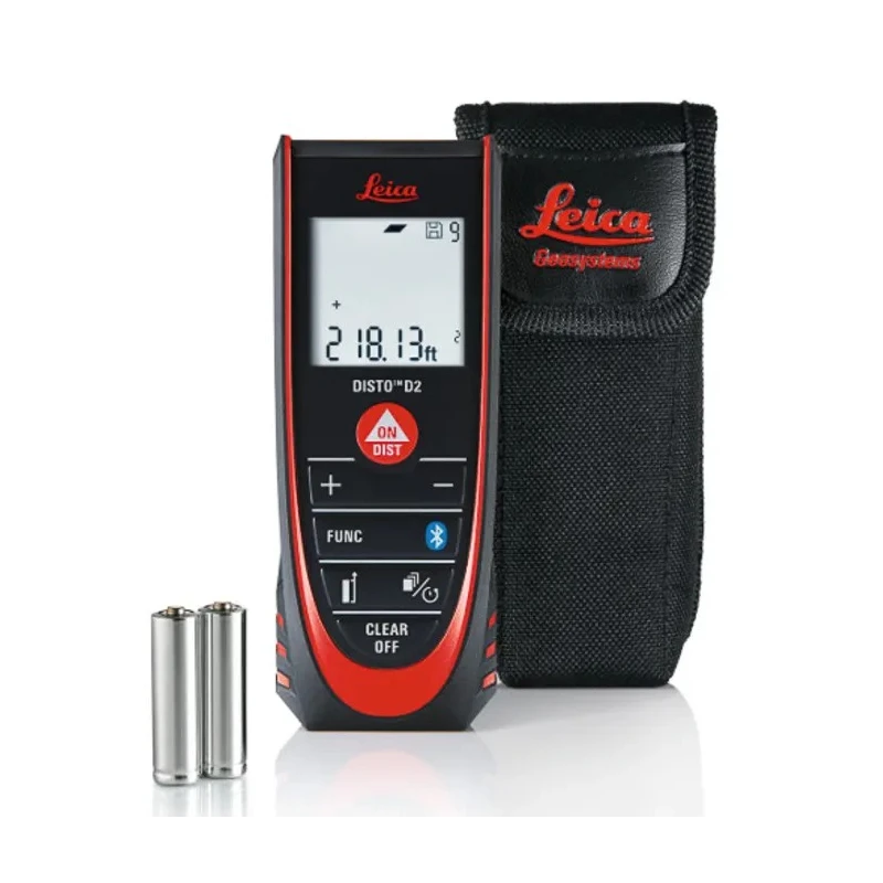 Leica Laser Measure 100 m Range, ±1.5 mm Accuracy, Bluetooth, IP54 Rated D2BT