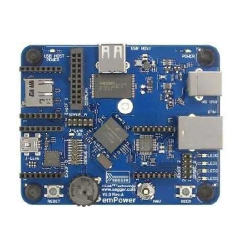 SEGGER emPower MCU Evaluation Board with ARM Cortex-M4 MK66FN2M0VMD18 180MHz 1GB NAND Flash 4x Bi-color LEDs 6.30.00 emPower