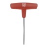 RS PRO T Handle Metric Hex Key Long Arm 2.5 mm Chrome Vanadium Steel Chemical Black Plated 151-1512