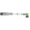 RS PRO Sensor Actuator Cable Male 3 Way Right Angle to Female 3 Way Straight 5m 24V DC 154-7782