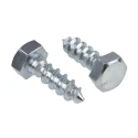 RS PRO Hex Coach Screw Steel Bright Zinc M8 x 25 mm 144-3536