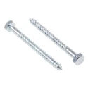 RS PRO Hex Coach Screw Steel Bright Zinc M10 x 120 mm 144-3539
