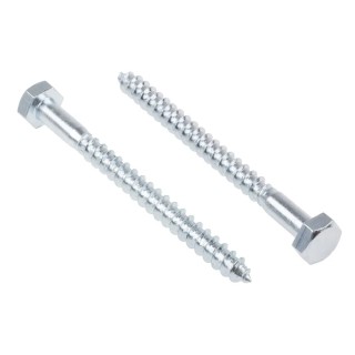 RS PRO Hex Coach Screw Steel Bright Zinc M10 x 120 mm 144-3539