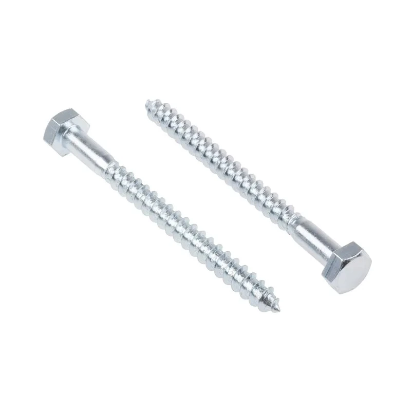 RS PRO Hex Coach Screw Steel Bright Zinc M10 x 120 mm 144-3539
