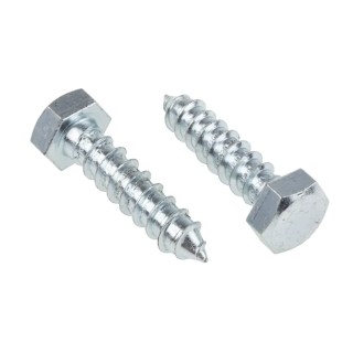 RS PRO Hex Coach Screw Steel Bright Zinc M12 x 50 mm 144-3544