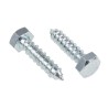 RS PRO Hex Coach Screw Steel Bright Zinc M12 x 50 mm 144-3544