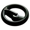 RS PRO Black Fibreglass Reinforced Technopolymer Spoked Fold Down Handle Hand Wheel, 200 mm Diameter 161-2016