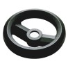 RS PRO Black Fibreglass Reinforced Technopolymer Spoked Hand Wheel 126 mm Diameter 161-1975