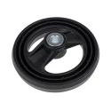 RS PRO Black Fibreglass Reinforced Technopolymer Spoked Hand Wheel 126 mm Diameter 161-1975