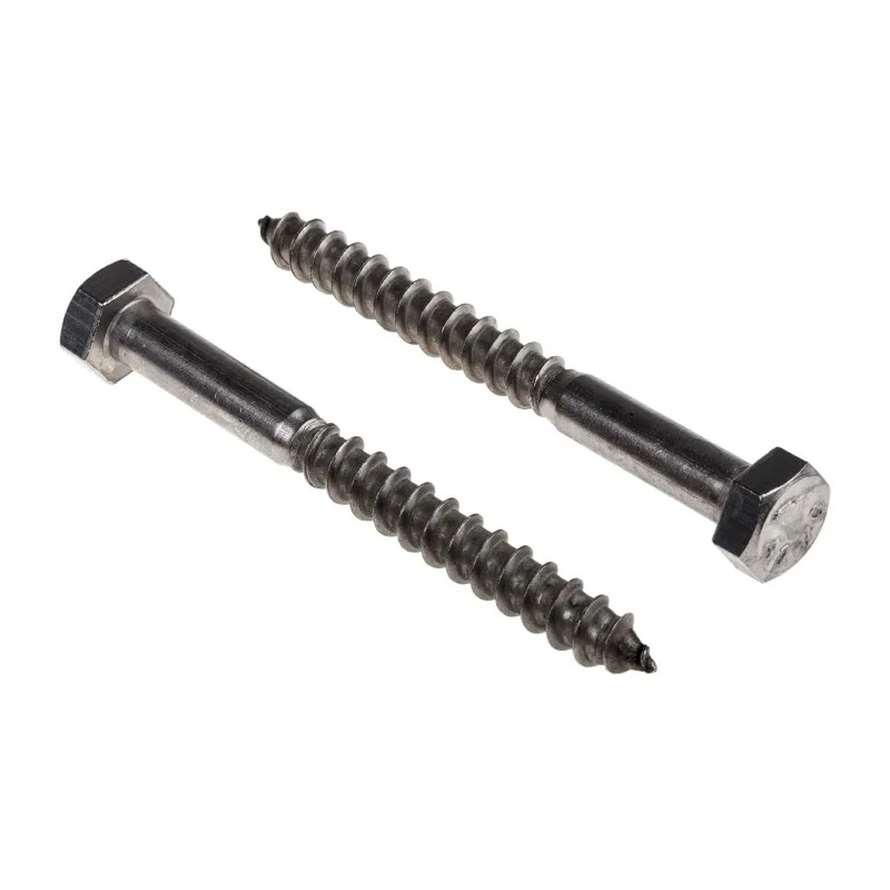 RS PRO Hex Coach Screw Stainless Steel M8 x 80 mm 144-3555