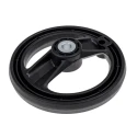 RS PRO Black Fibreglass Reinforced Technopolymer Hand Wheel 200 mm Diameter 161-1984