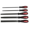 RS PRO 5 Piece Engineers File Set Second Cut 200 mm with Handle Included 161-1466