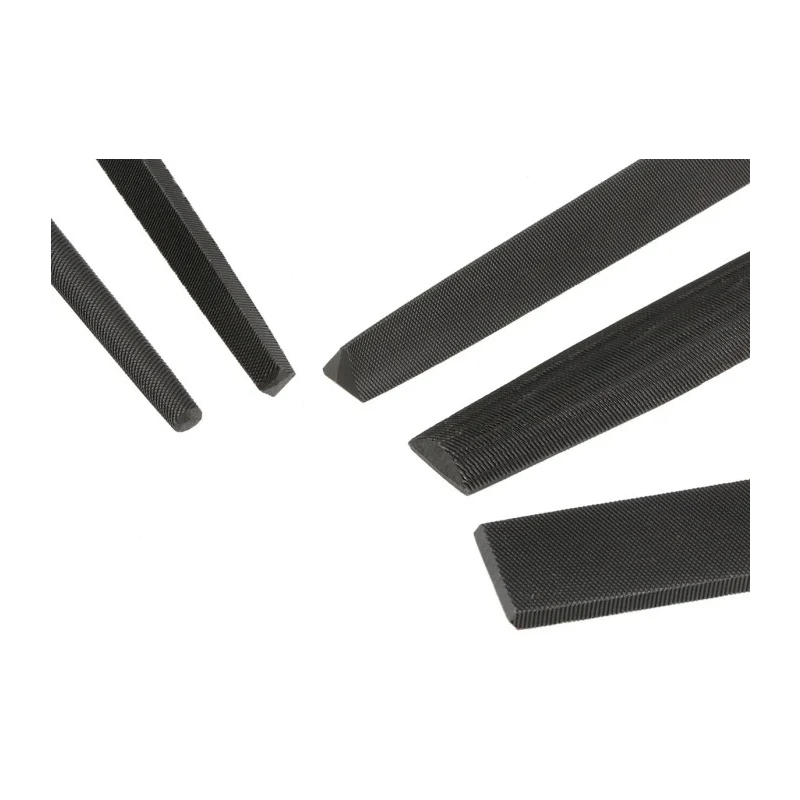 RS PRO 5 Piece Engineers File Set Second Cut 200 mm with Handle Included 161-1466