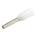 TE Connectivity Insulated Crimp Bootlace Ferrule 6 mm Pin Length 1 mm Pin Diameter White to 20 AWG Wire Size 966067-1