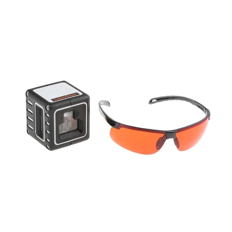 Laserliner Laser Level CompactCube-Laser 3 36 635 nm Red Laser, Self-Levelling, 2 Lasers 036.150A