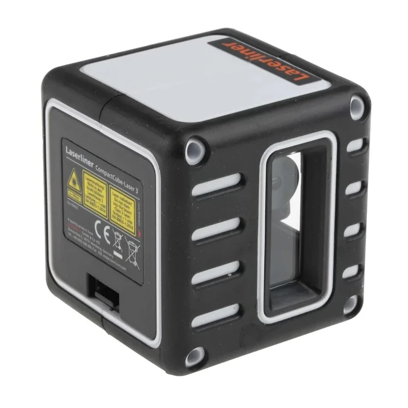 Laserliner Laser Level CompactCube-Laser 3 36 635 nm Red Laser, Self-Levelling, 2 Lasers 036.150A