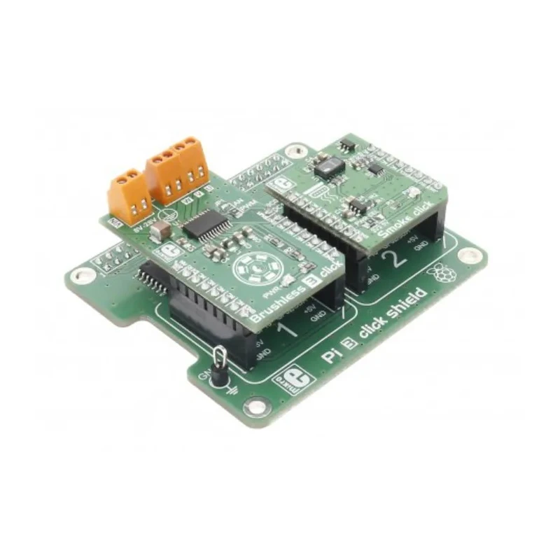 MikroElektronika Pi 3 Click Shield with 2 MikroBus Socket for Raspberry Pi MIKROE-2756