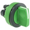 Schneider Electric Harmony XB5 Series 2 Position Selector Switch Head, 30 mm Cutout Diameter, Green Handle, IP66 ZB5FD403