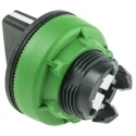 Schneider Electric Harmony XB5 Series 2 Position Selector Switch Head, 30 mm Cutout, Black Handle, IP67, IP66, IP69K ZB5FD4