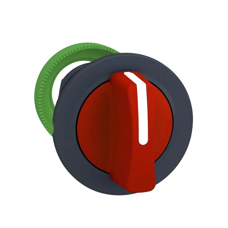 Schneider Electric Harmony XB5 Series 3 Position Selector Switch Head, 30 mm Cutout Diameter, Red Handle, IP69K ZB5FD304