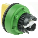 Schneider Electric Harmony XB5 Series 3 Position Selector Switch Head 30 mm Cutout Yellow Handle IP69K IP67 IP66 ZB5FD805