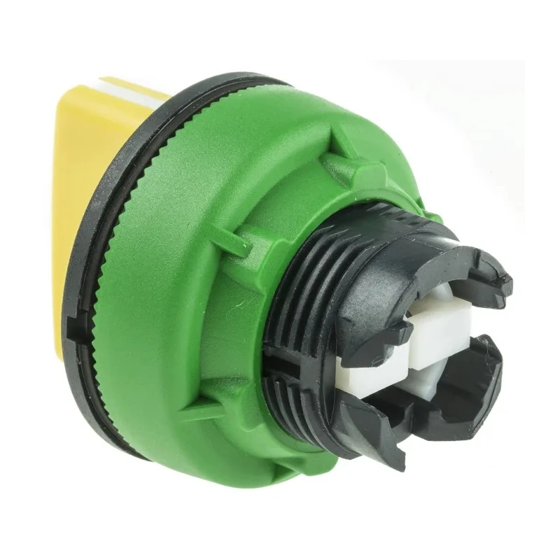 Schneider Electric Harmony XB5 Series 3 Position Selector Switch Head 30 mm Cutout Yellow Handle IP69K IP67 IP66 ZB5FD805