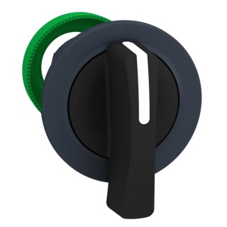 Schneider Electric Harmony XB5 Series 2 Position Illuminated Selector Switch Head, 30 mm Cutout, Black Handle, IP67 ZB5FJ4