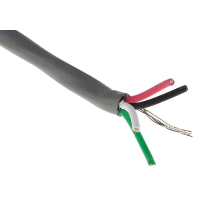 Alpha Wire Alpha Essentials Communication & Control Control Cable 4 Cores 0.56mm² 20 AWG Screened 300V 100 m 2414C SL033