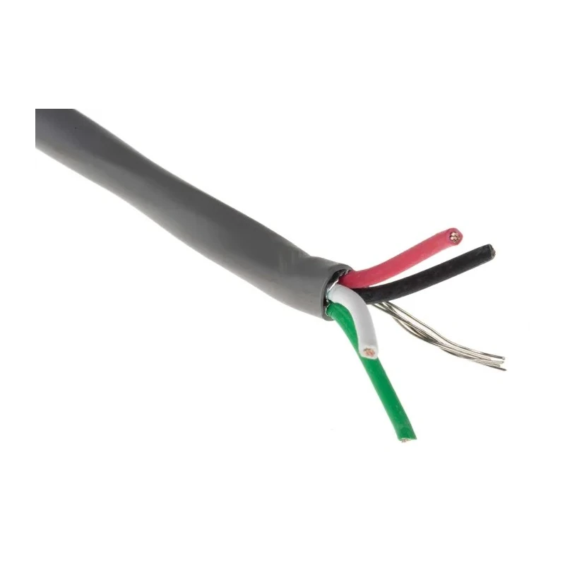 Alpha Wire Alpha Essentials Communication & Control Control Cable 4 Cores 0.56mm² 20 AWG Screened 300V 100 m 2414C SL033
