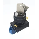 Idec Key Switch IP65 Rated SPST 2-Position Maintained Screw Terminal Straight Key  IP65