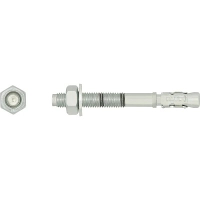RawlPlug Carbon Steel Through Bolt Zinc Plated 16 mm Thread Size x 140 mm Length R-XPT-16140/20-SF